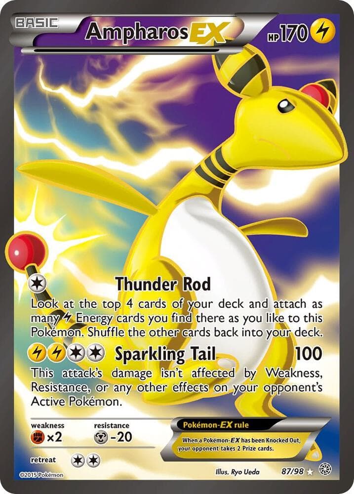 Ampharos EX 87 Full Art Basic