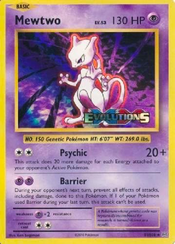Mewtwo XY Evolutions Prerelease Basic