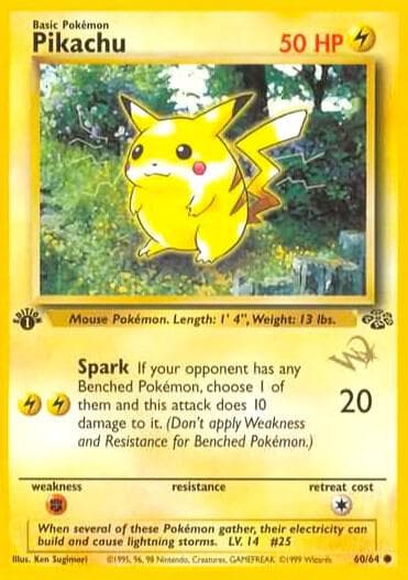 Pikachu W Stamped Basic