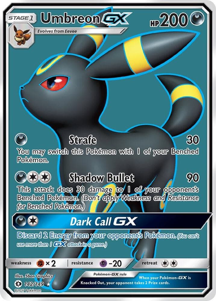 Umbreon GX Full Art Stage 1