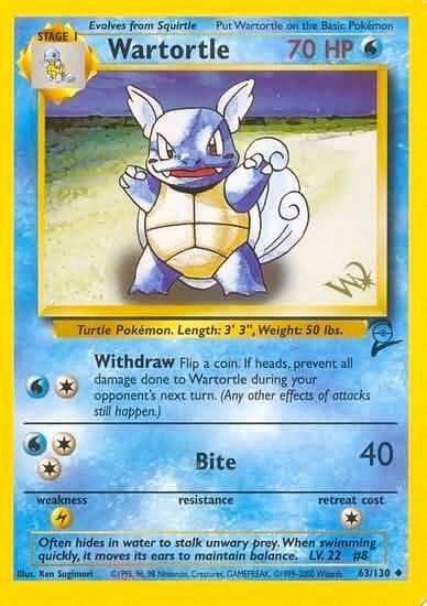Wartortle W Stamped Stage 1