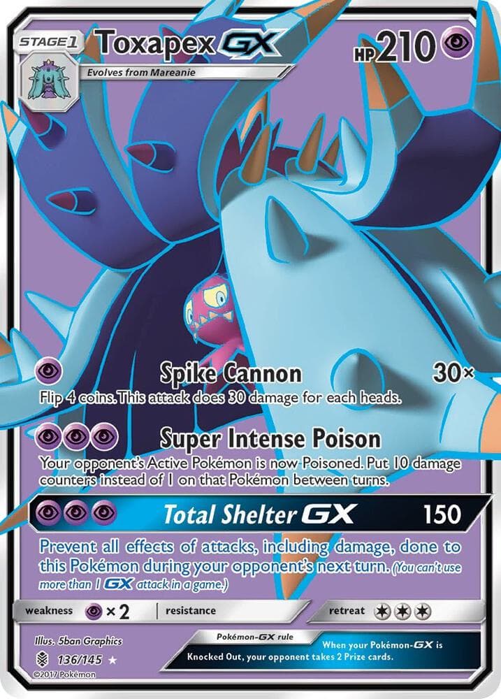 Toxapex GX Full Art Stage 1