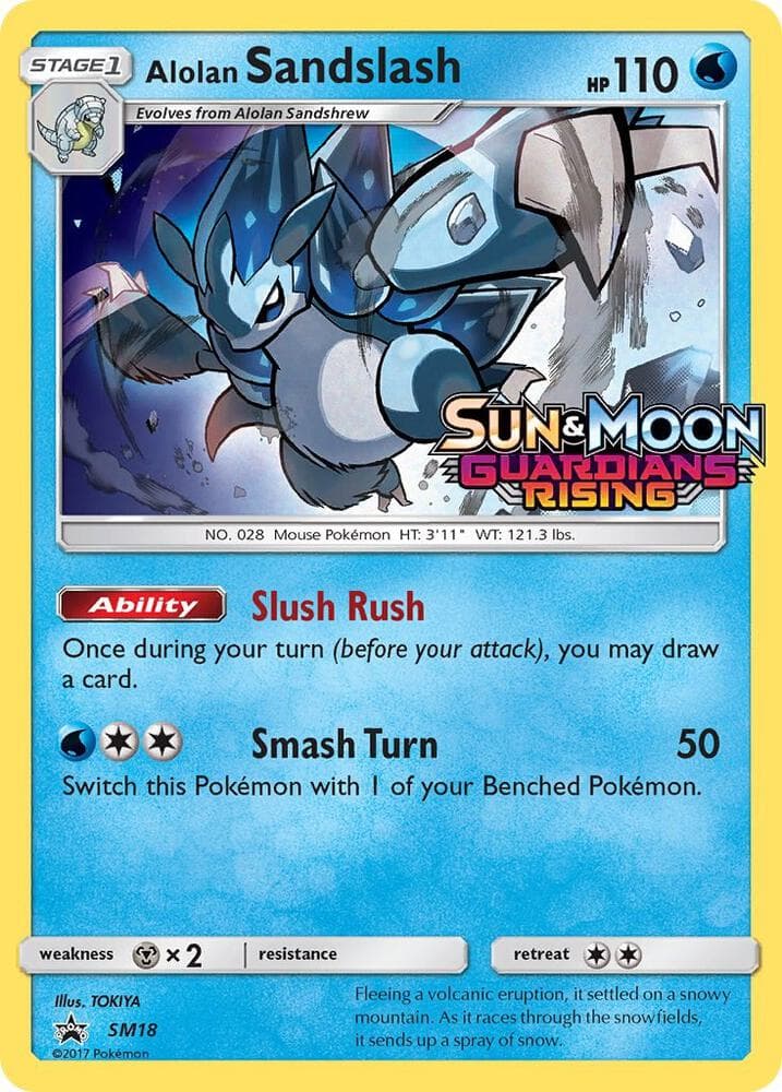 Alolan Sandslash SM18 Prerelease Stage 1