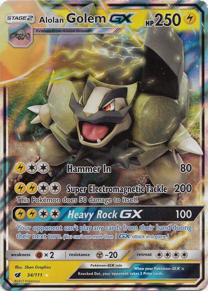 Alolan Golem GX Stage 2
