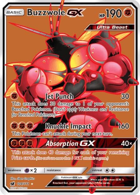 Buzzwole GX Full Art Basic