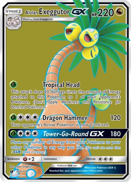 Alolan Exeggutor GX Full Art Stage 1