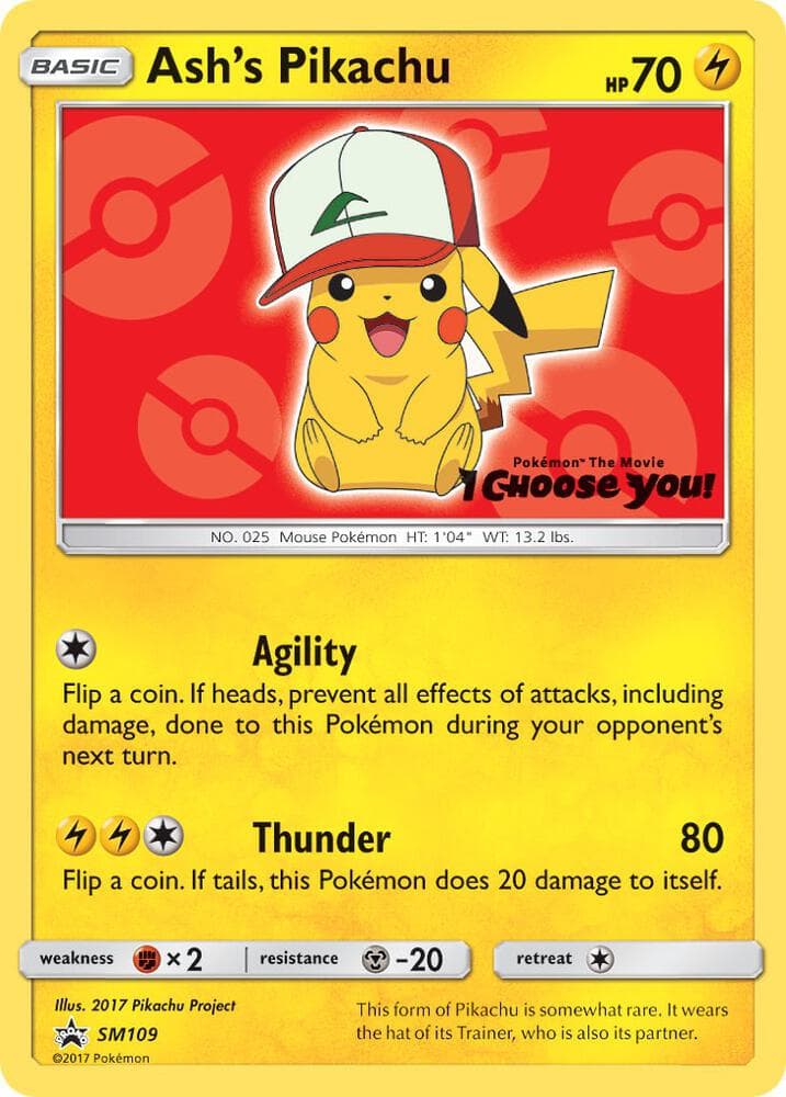 Ashs Pikachu SM109 Basic