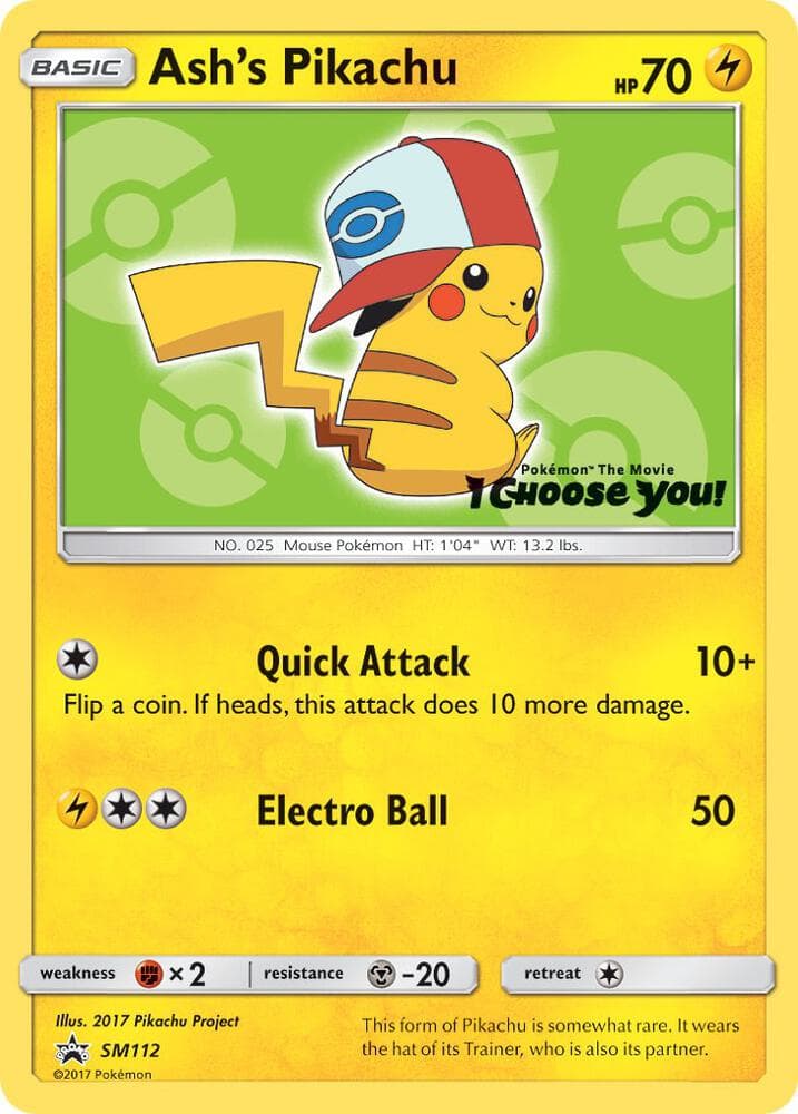 Ashs Pikachu SM112 Basic
