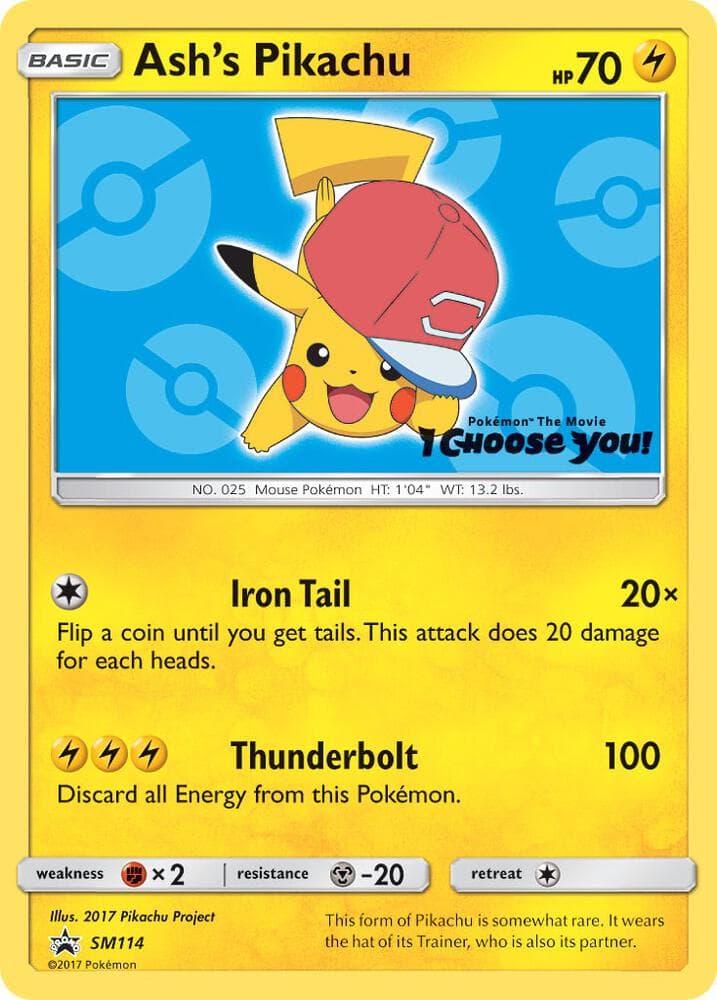 Ashs Pikachu SM114 Basic