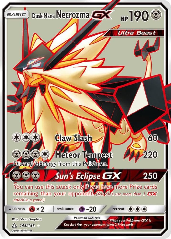Dusk Mane Necrozma GX Full Art Basic