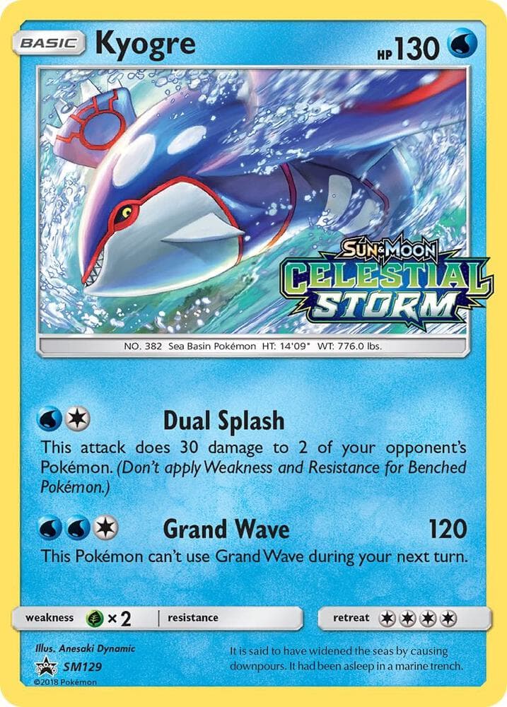 Kyogre SM129 Prerelease Basic