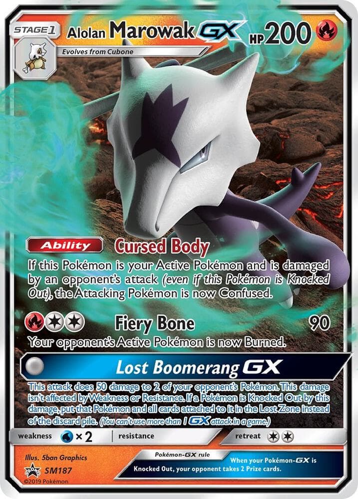 Alolan Marowak GX SM187 Stage 1