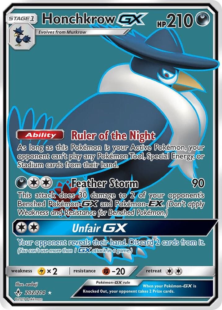 Honchkrow GX Full Art Stage 1
