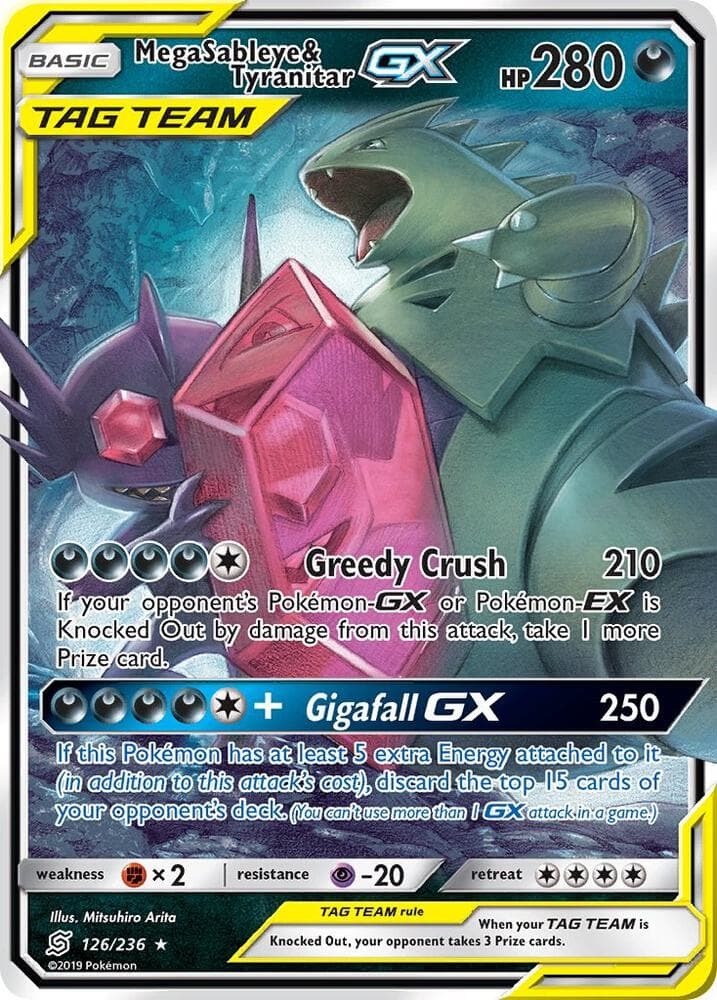 Mega Sableye and Tyranitar GX Basic