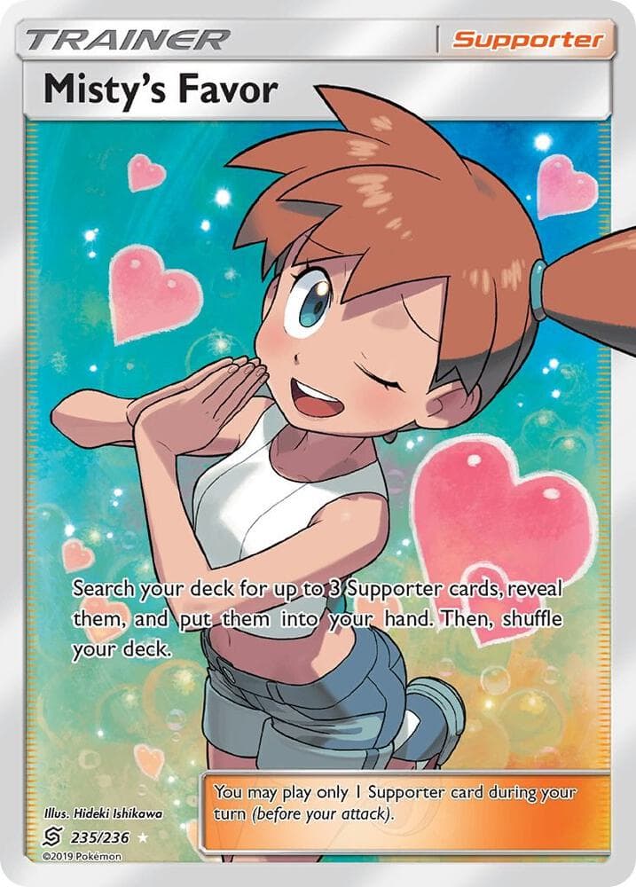 Mistys Favor Full Art Supporter