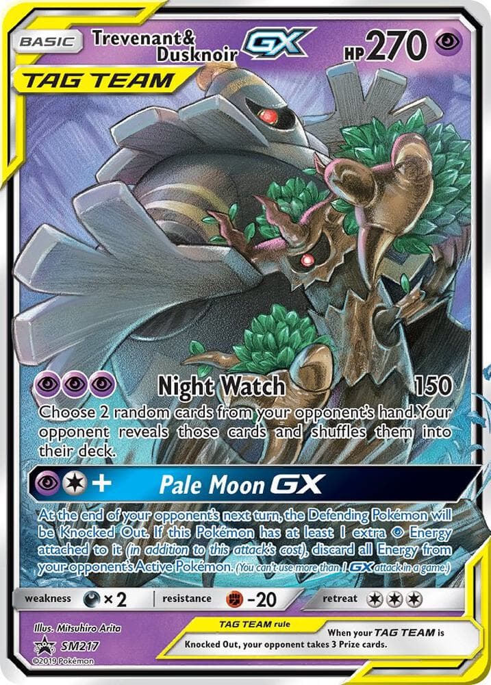 Trevenant and Dusknoir GX SM217 Stage 1