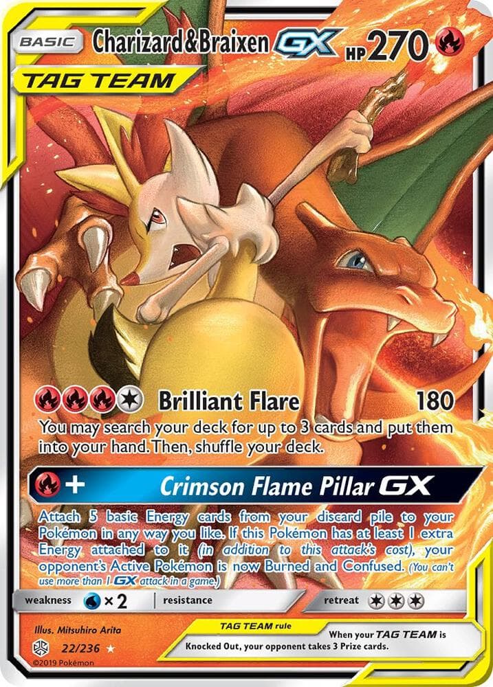 Charizard and Braixen GX Basic
