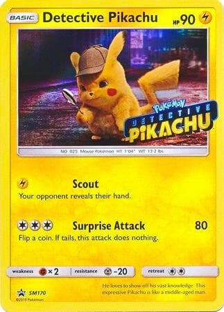 Detective Pikachu SM170 Stamped Basic