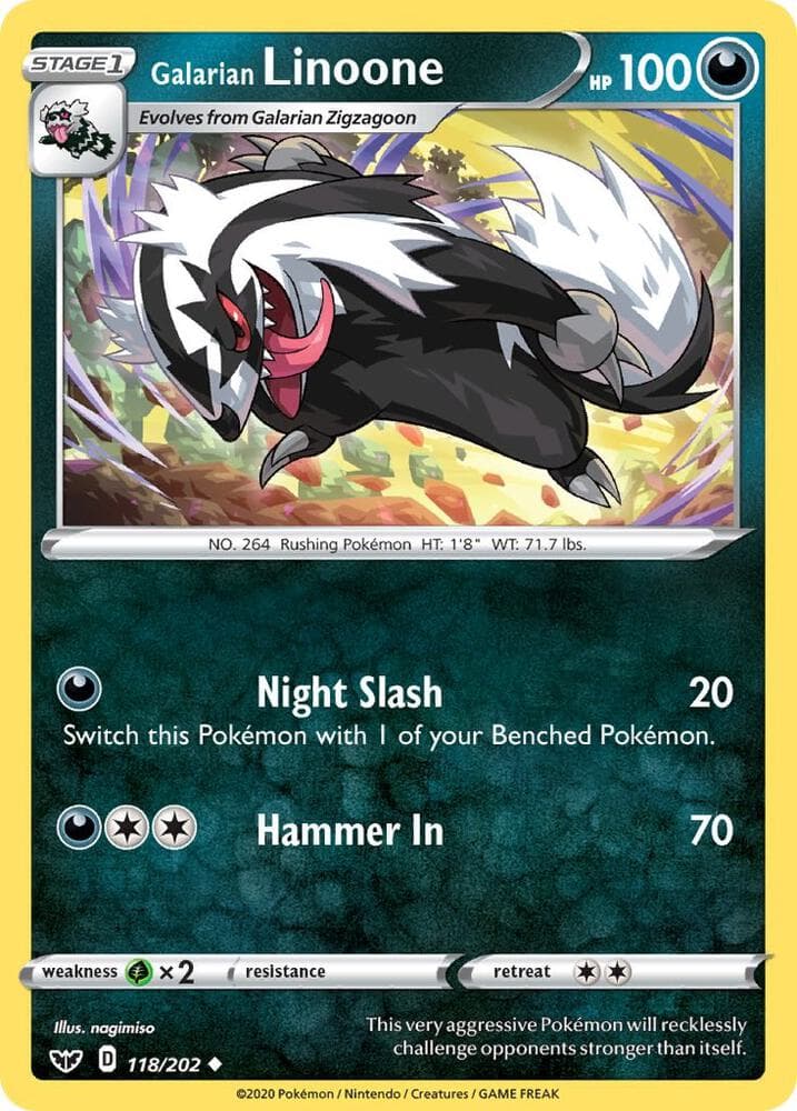 Galarian Linoone Stage 1