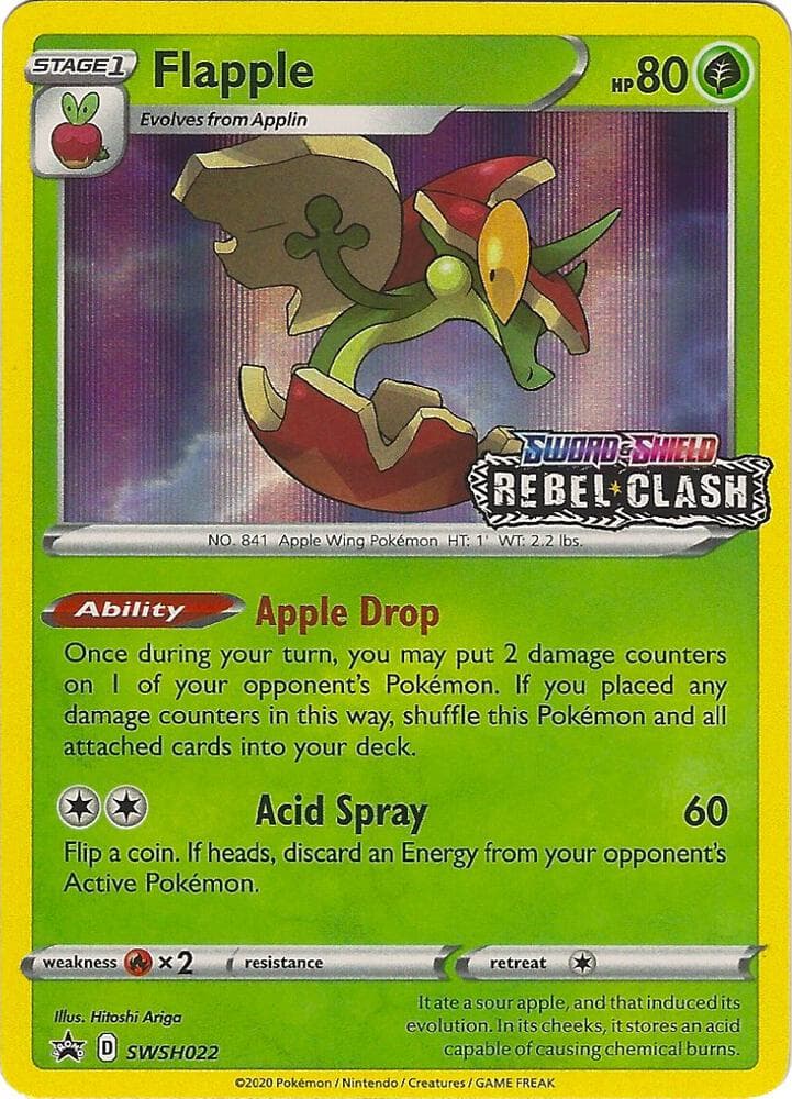Flapple SWSH022 Prerelease Stage 1
