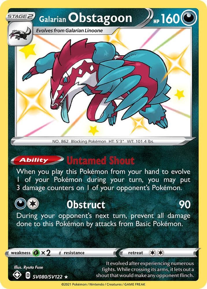 Galarian Obstagoon Stage 1