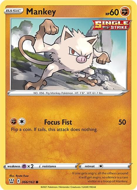 Mankey Basic · Single Strike