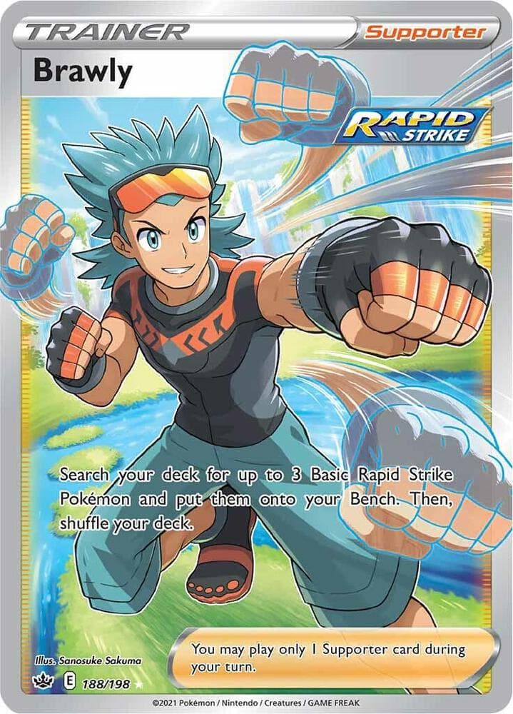 Brawly Full Art Supporter · Rapid Strike