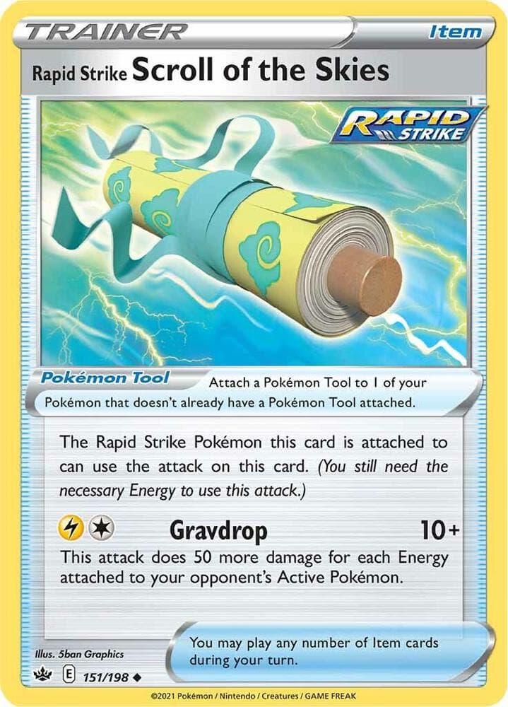 Rapid Strike Scroll of the Skies Pokémon Tool · Rapid Strike