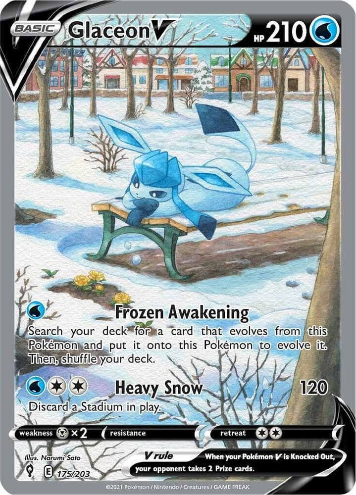 Glaceon V Alternate Full Art Basic