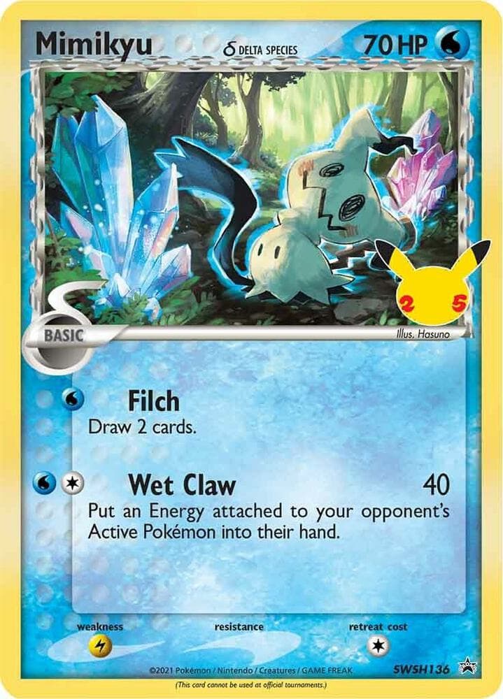 Mimikyu Delta Species SWSH136 Basic