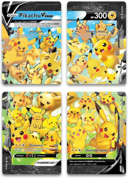 Pikachu V Union Set of 4 V-UNION
