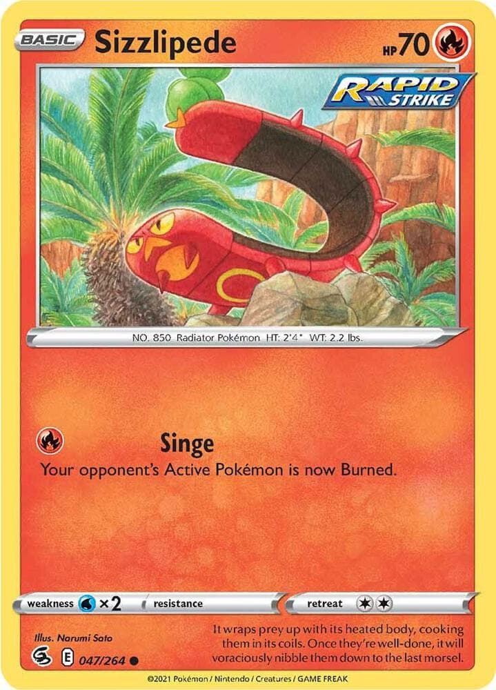 Sizzlipede Basic · Rapid Strike
