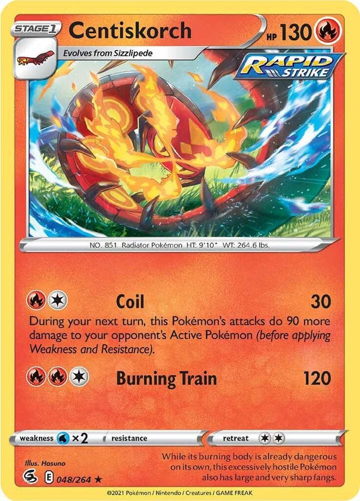 Centiskorch Stage 1 · Rapid Strike
