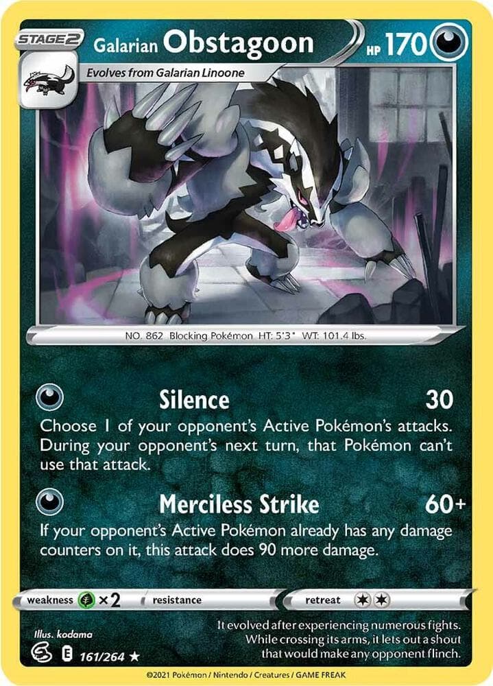 Galarian Obstagoon Stage 2