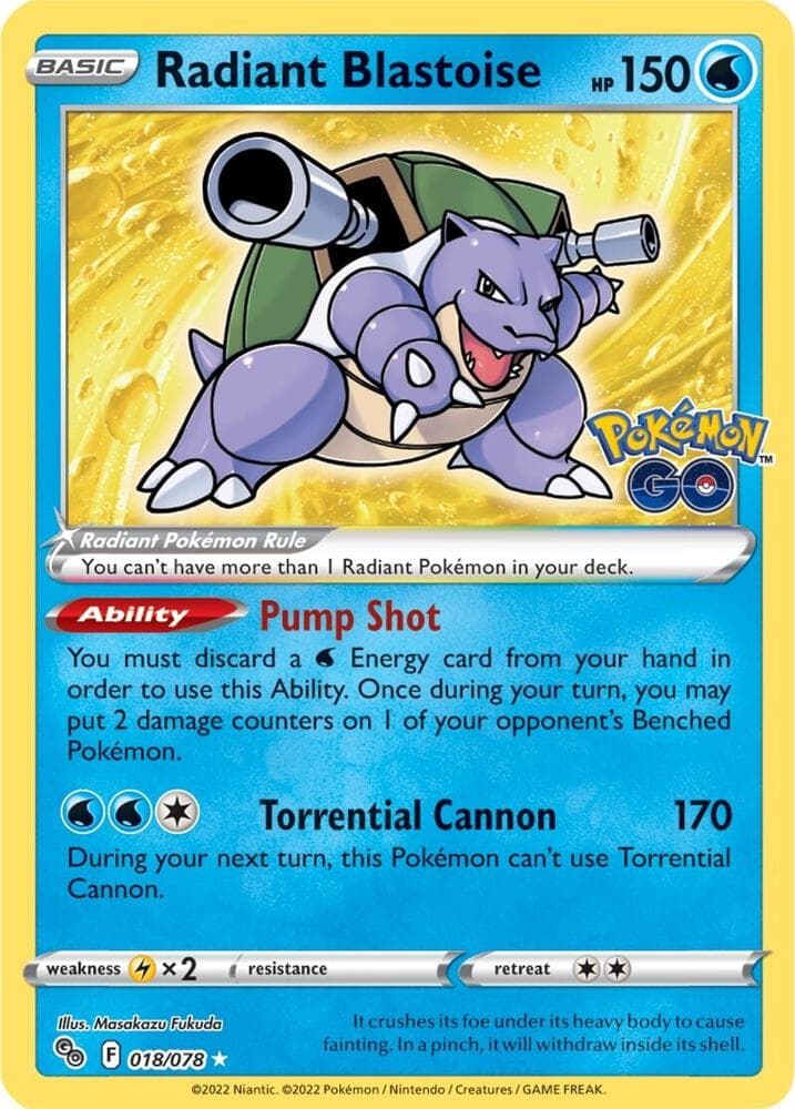 Radiant Blastoise Basic · Radiant
