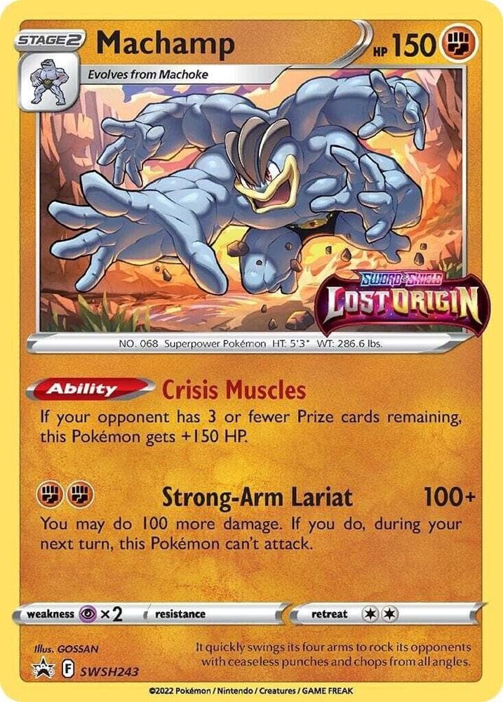 Machamp SWSH243 Prerelease Stage 2