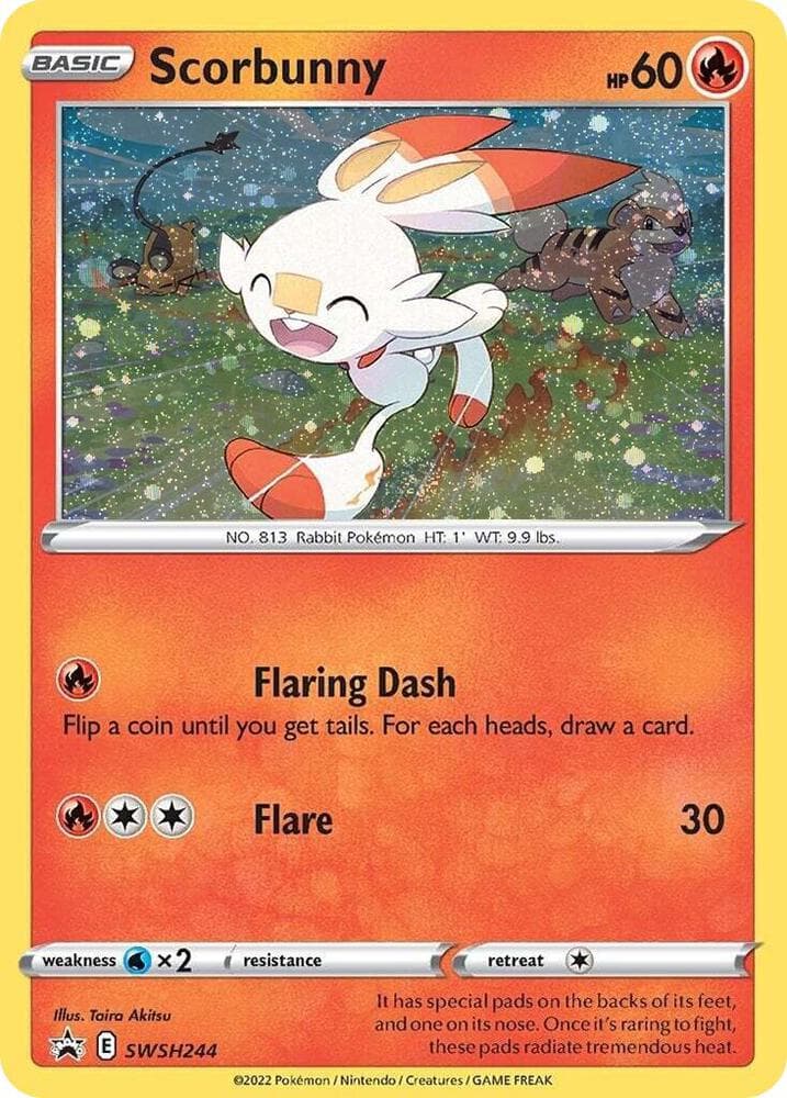 Scorbunny SWSH244 Cosmos Holo Basic
