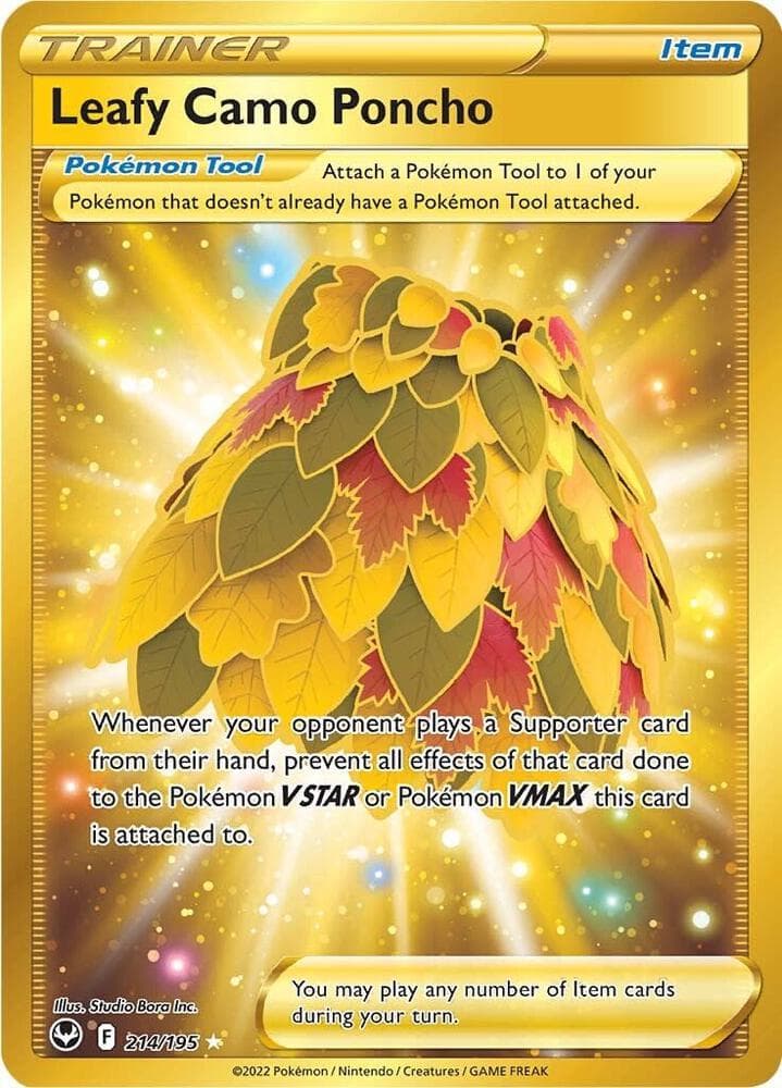 Leafy Camo Poncho Secret Item · Pokémon Tool