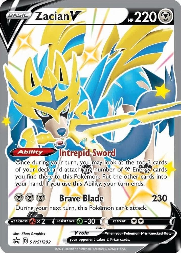 Zacian V Shiny SWSH292 Basic