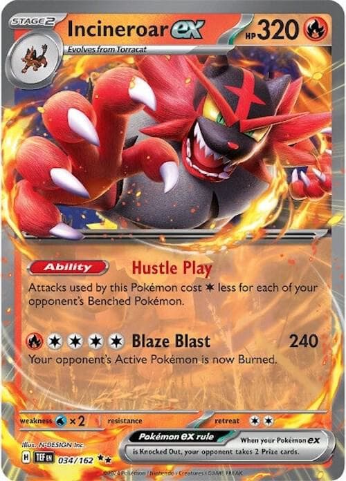 Incineroar ex Stage 2 · ex
