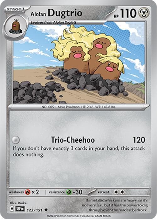 Alolan Dugtrio Stage 1