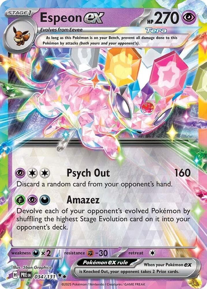 Espeon ex Stage 1 · Tera · ex
