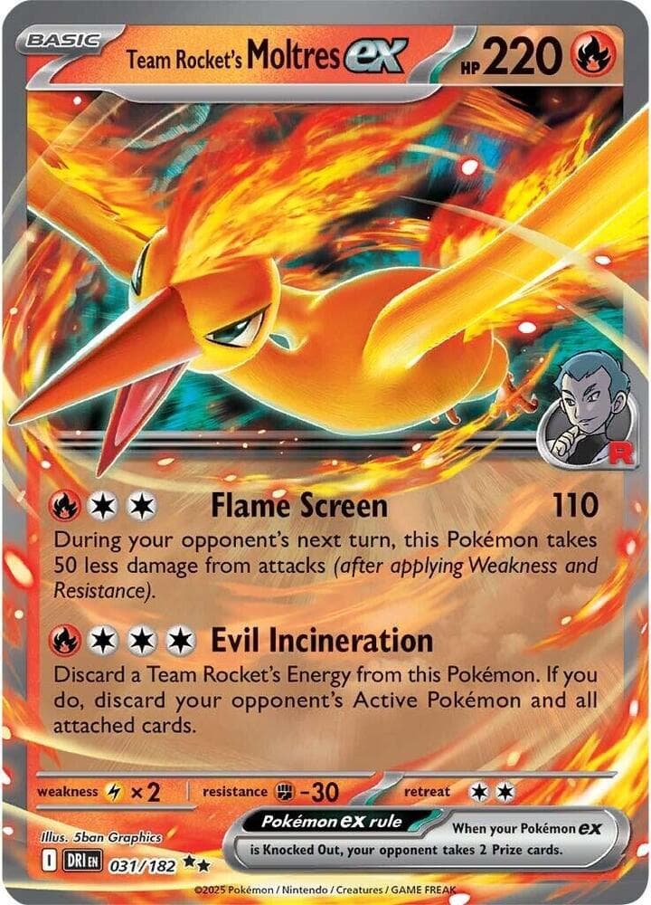 Team Rocket's Moltres ex Basic · ex