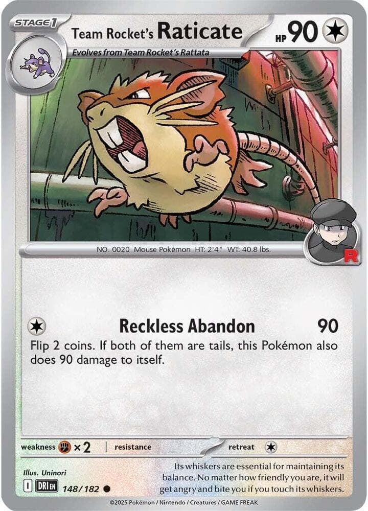 Team Rockets Raticate Stage 1