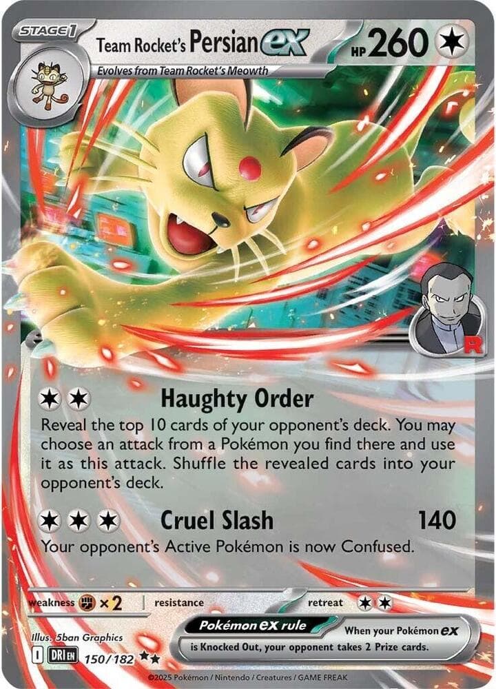 Team Rockets Persian ex Stage 1