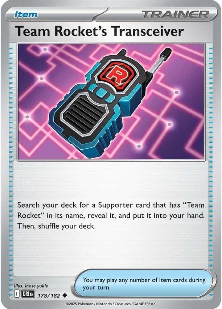 Team Rockets Transceiver Item
