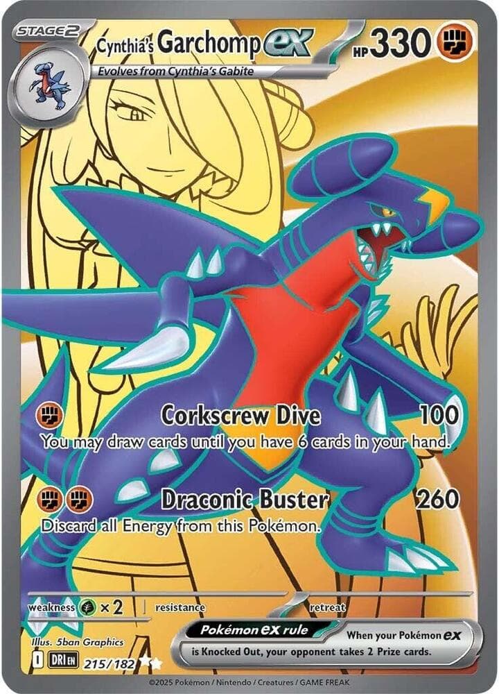 Cynthias Garchomp ex Stage 2