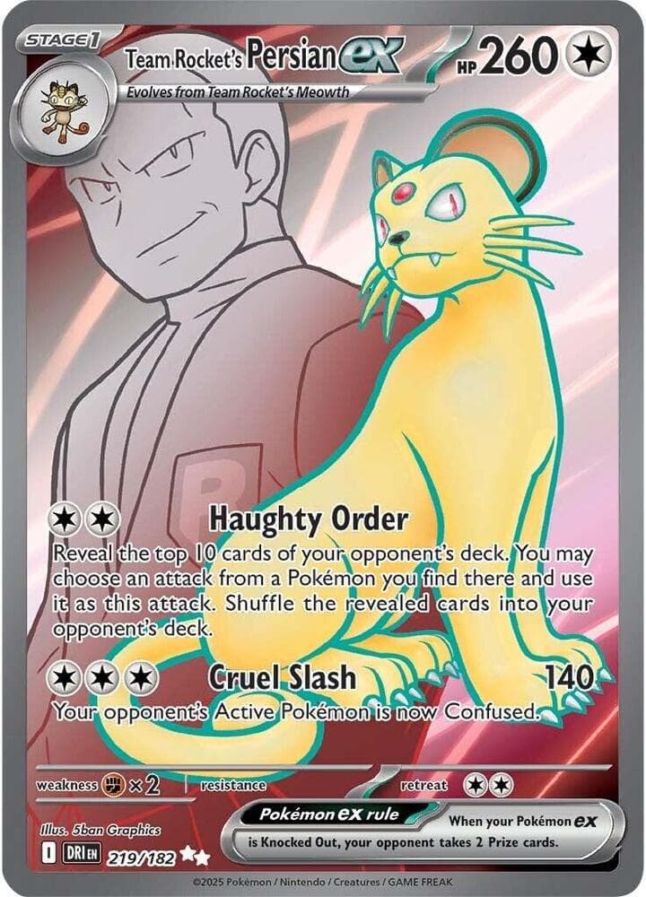 Team Rockets Persian ex Stage 1