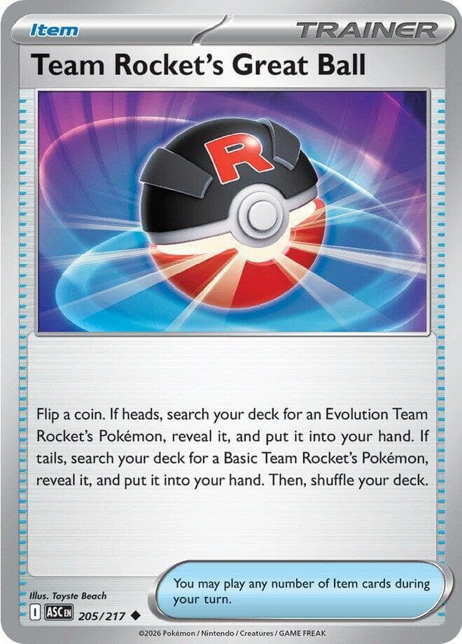 Team Rockets Great Ball Item