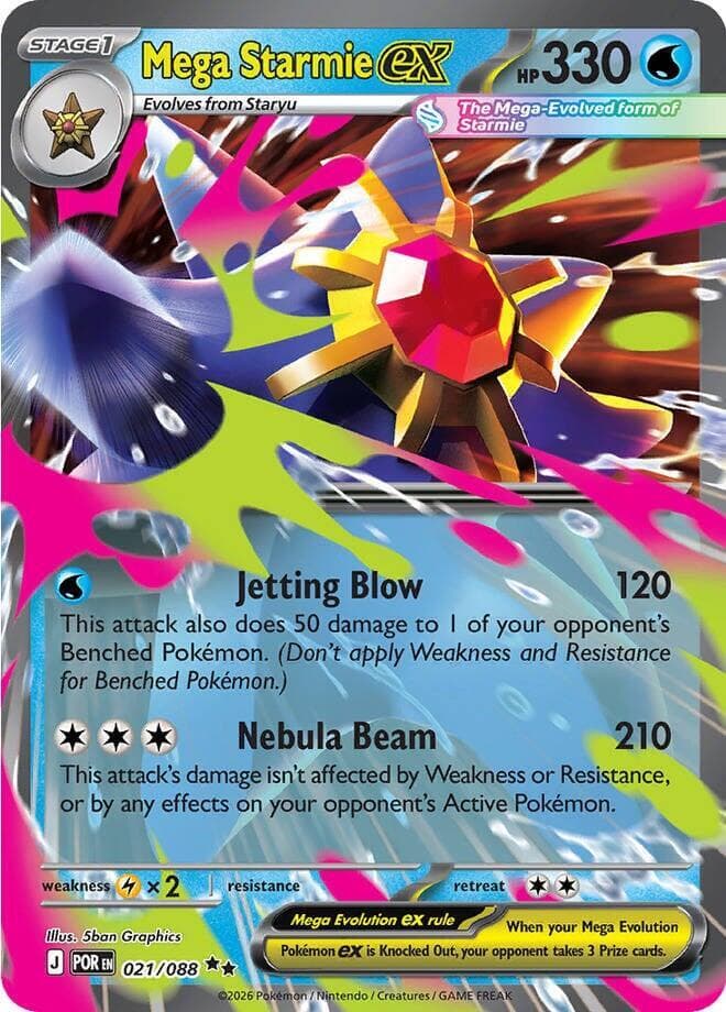 Mega Starmie ex Stage 1